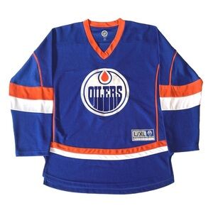 Edmonton Oilers NHL Jersey Blue Adult L/XL